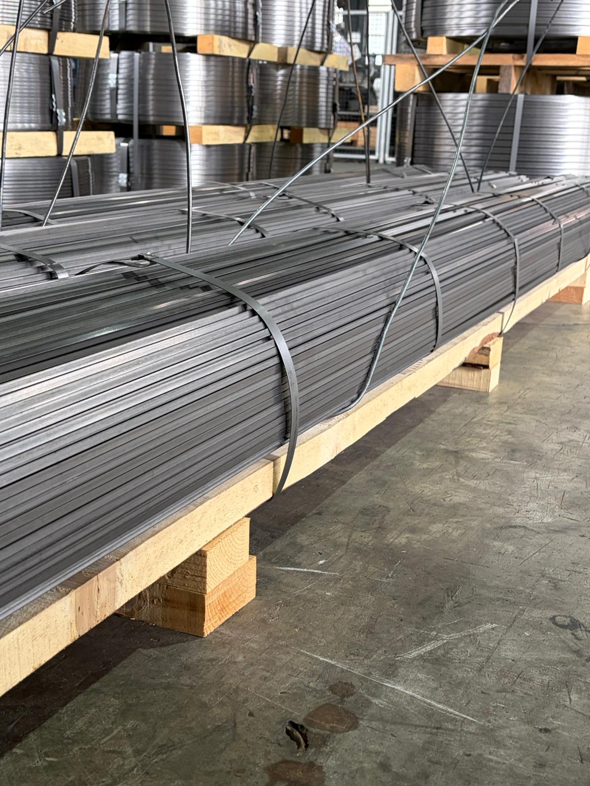 Barre imballate su bancali