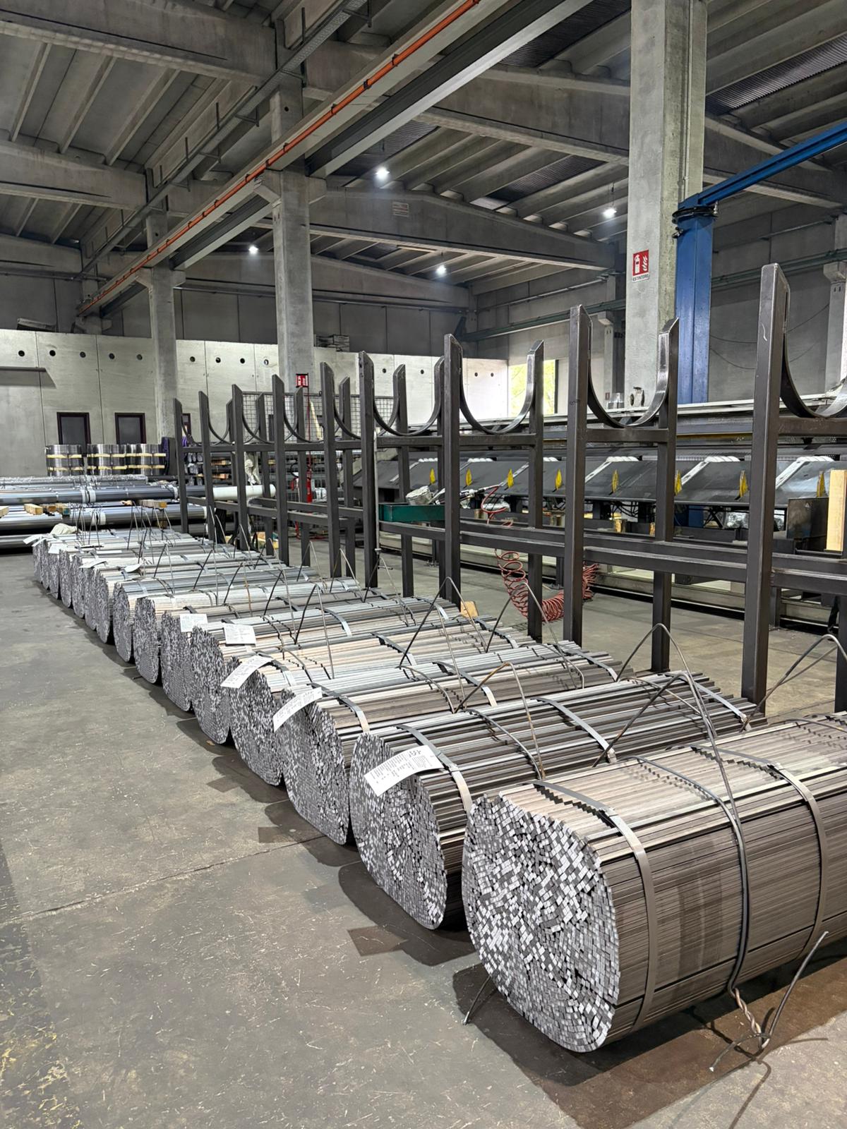 Fasci di barre imballati